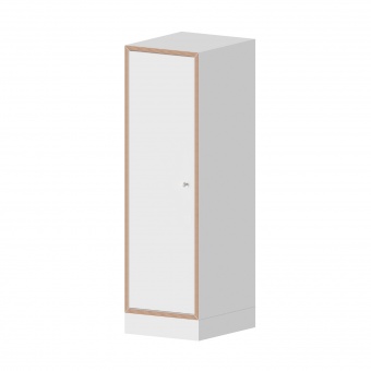 qickly® Schrank. 3 OH, Tür links mit Schloss, B/H/T: 36x110,5x42,6 cm 